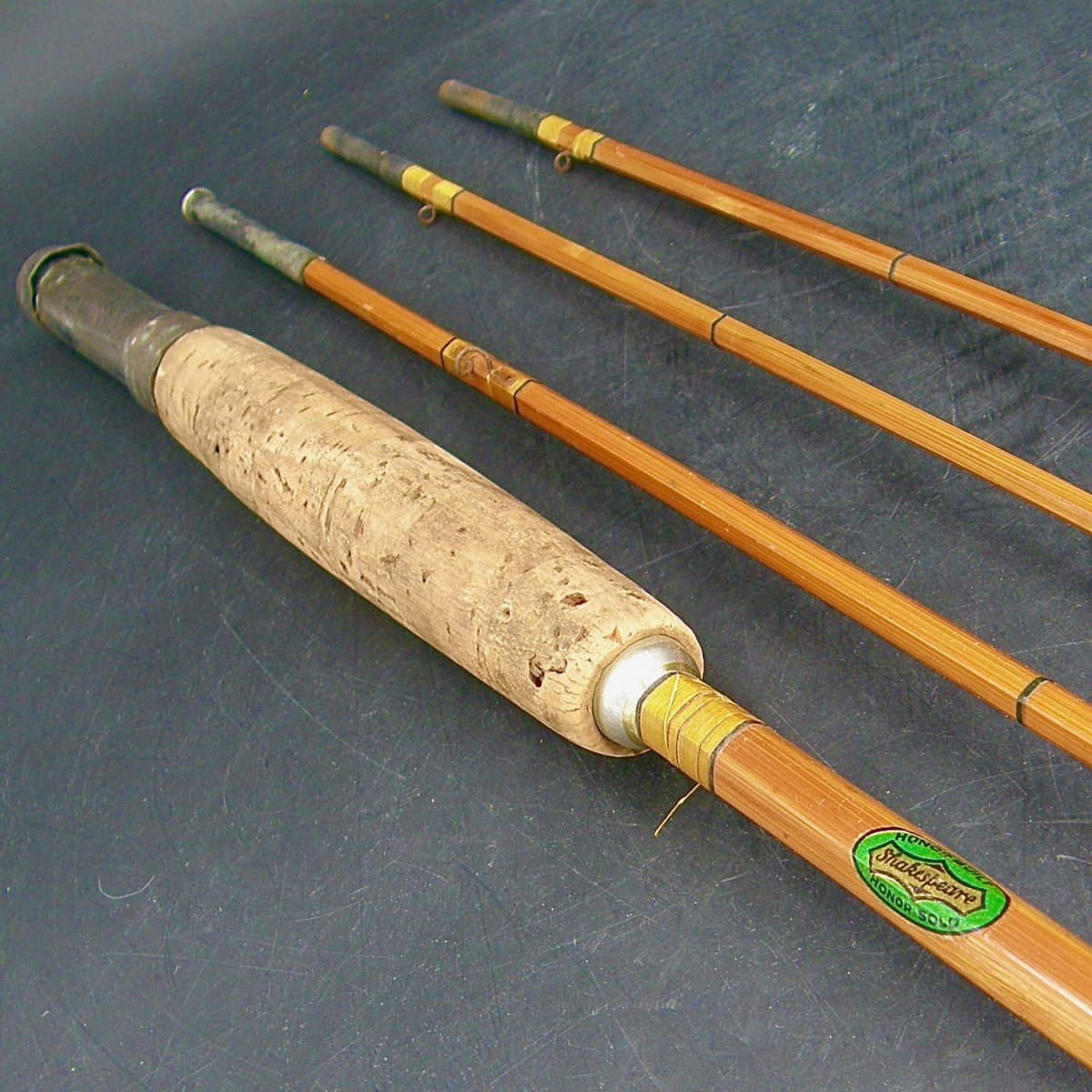0538:: 1930s Fishing, One River Split Bamboo Fly Rod, No.1361, Shakespeare:  9ft